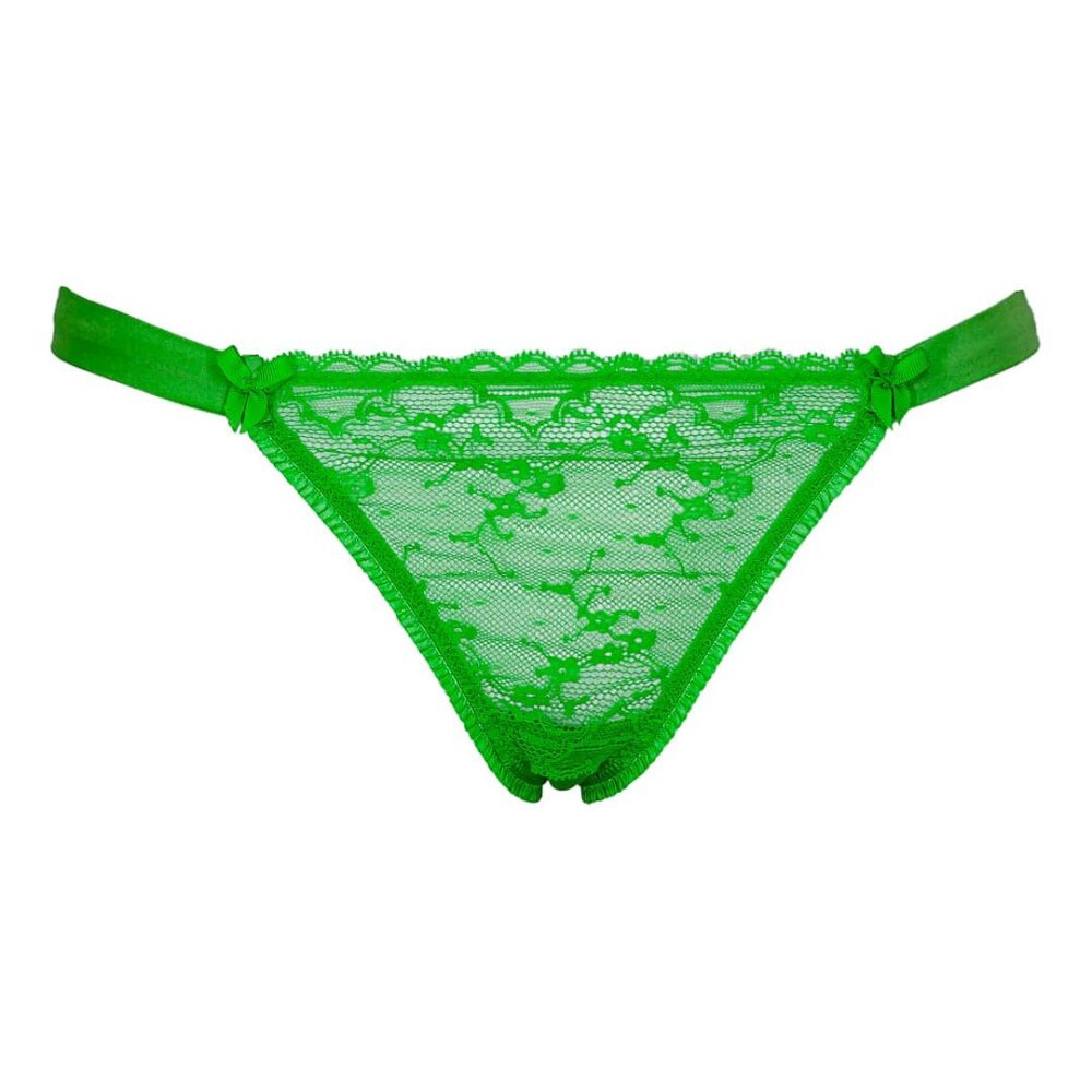 Green Lace Thong