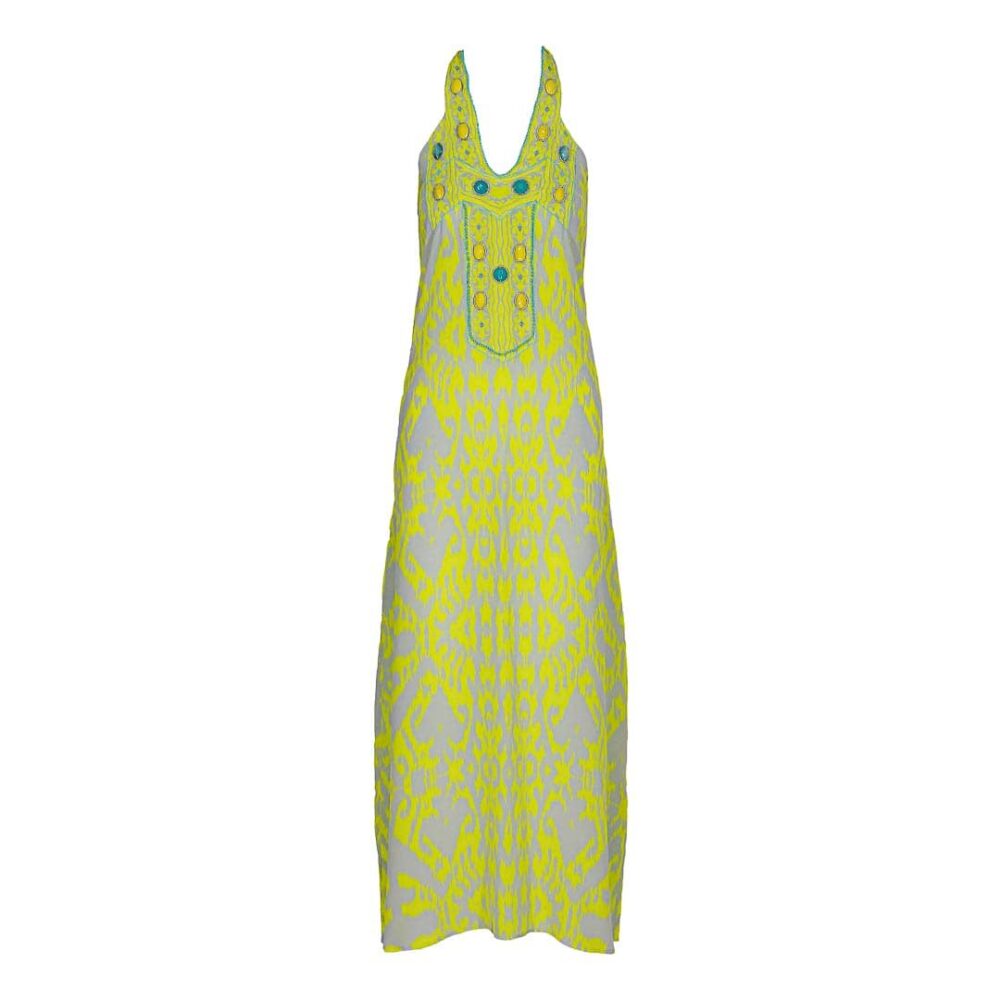 Maxi Embroidered Kaftan Dress