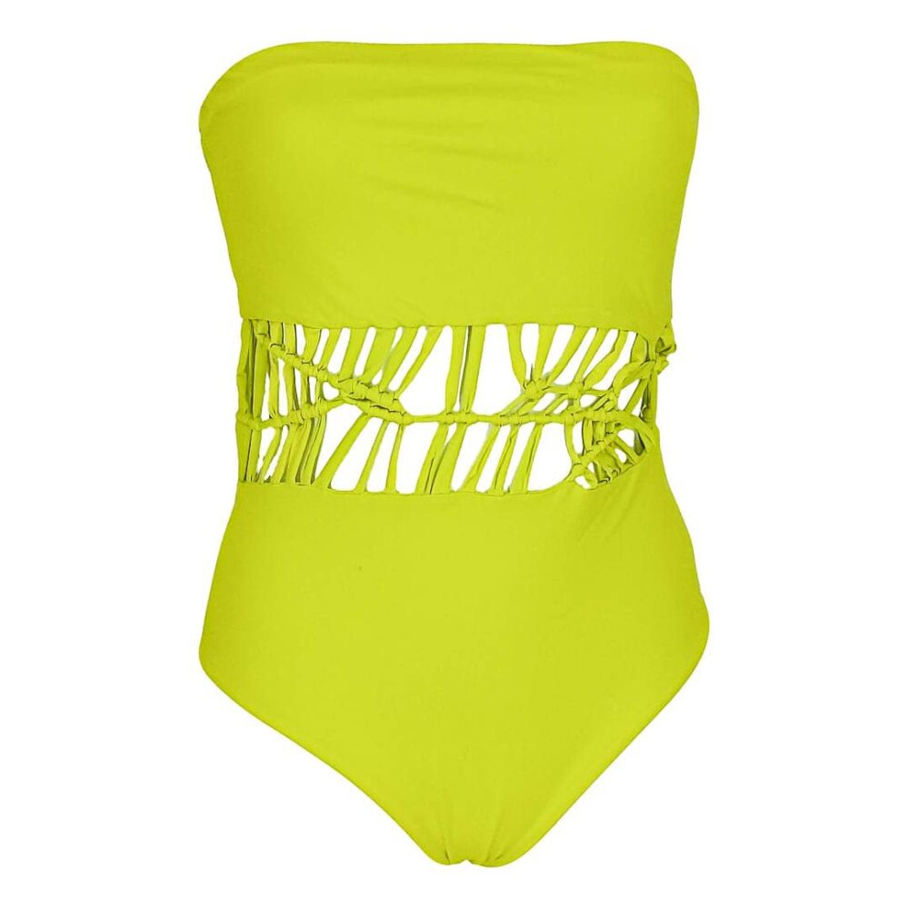 Strapless Macrame One Piece