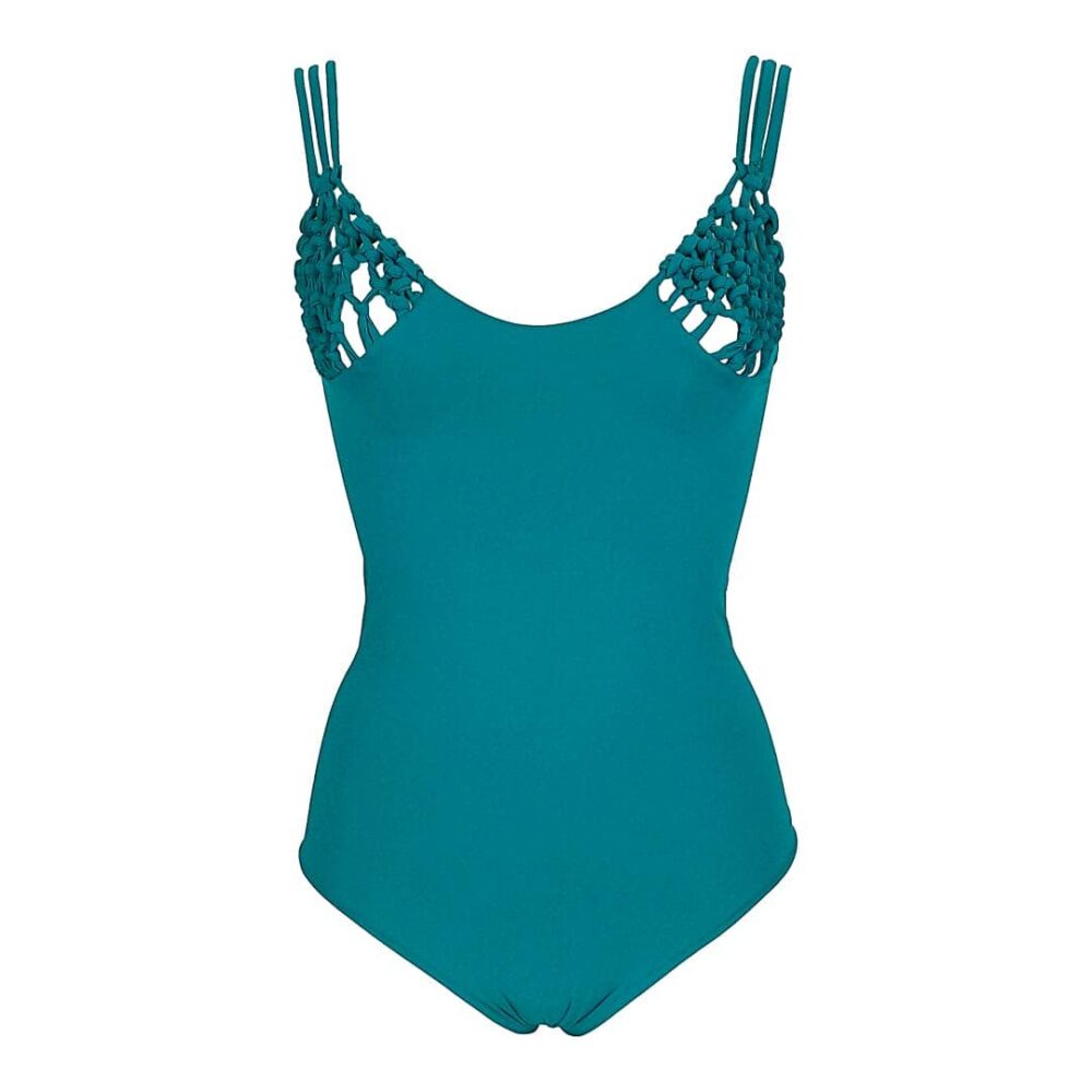 Macrame Blue One Piece
