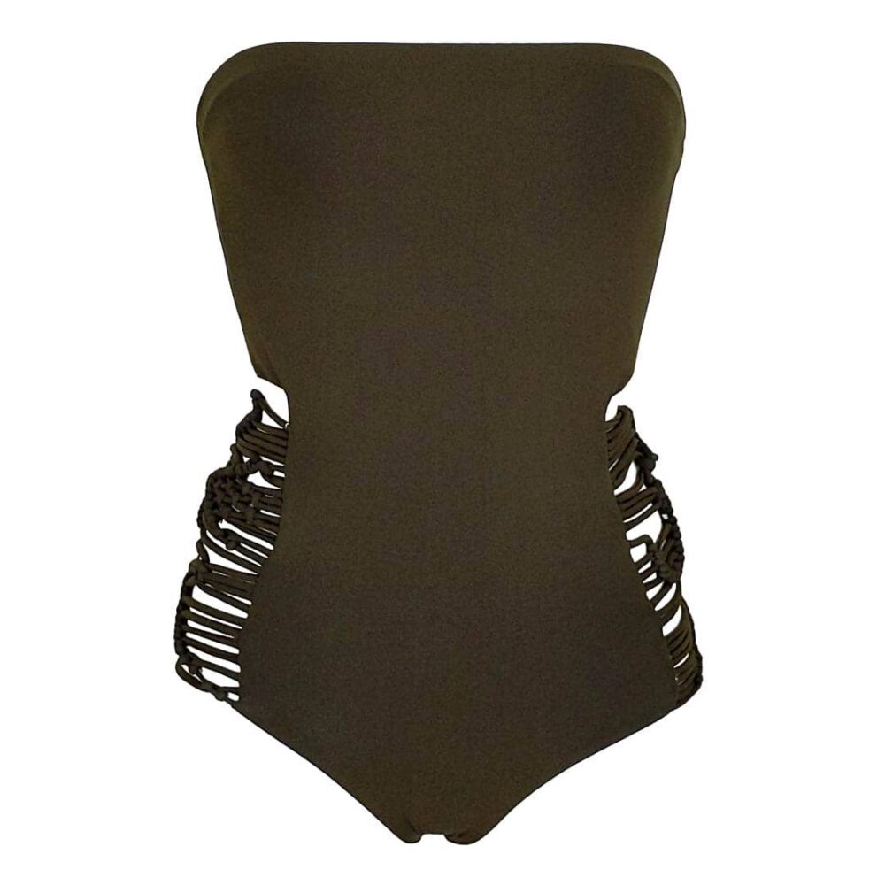 Strapless Macrame One Piece