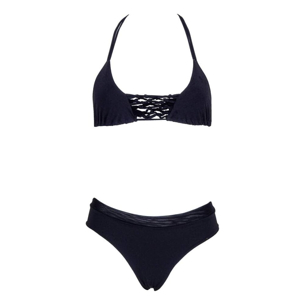 Dark Blue Macrame Bikini