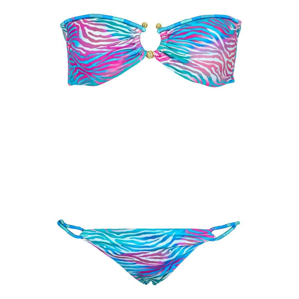 Strapless Leaves Bikini