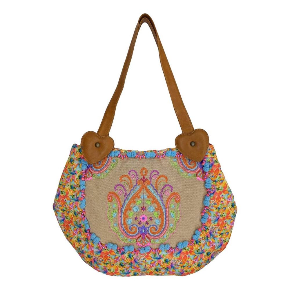 Embroidered Beach Bag
