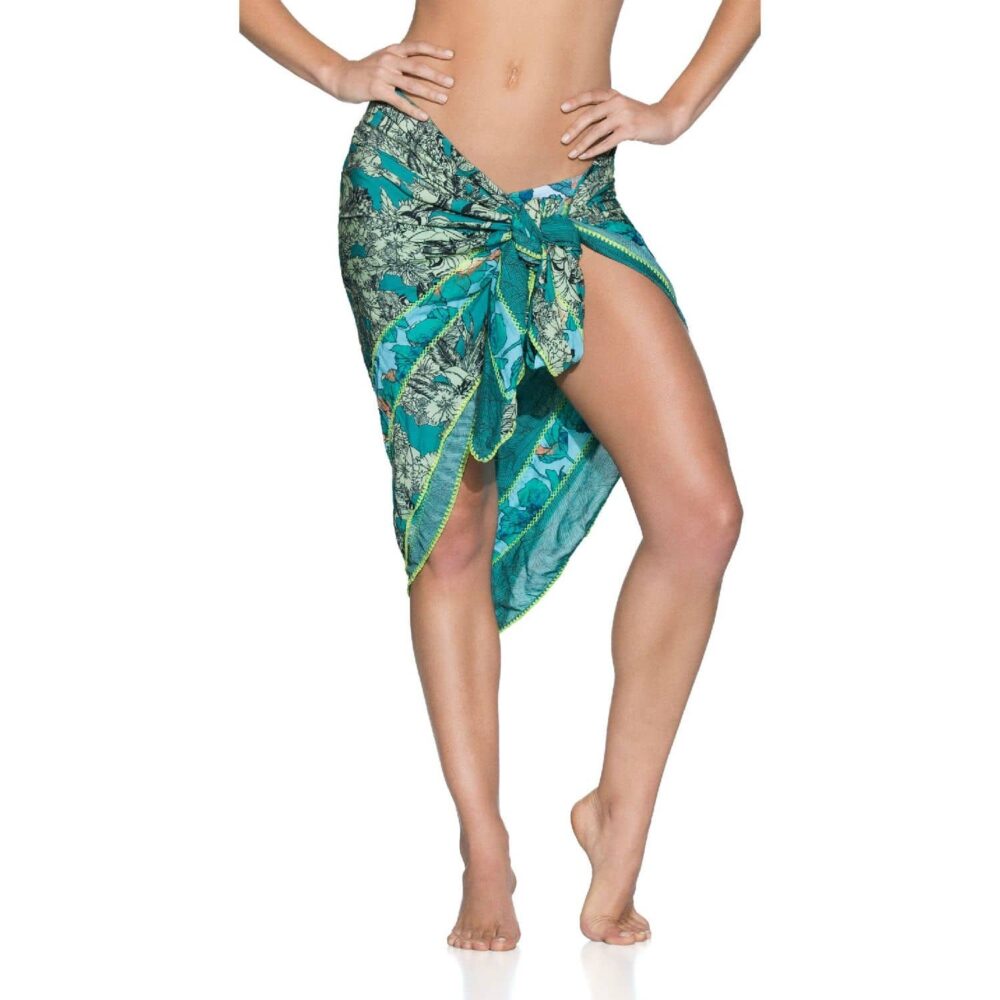 Coral Green Pareo