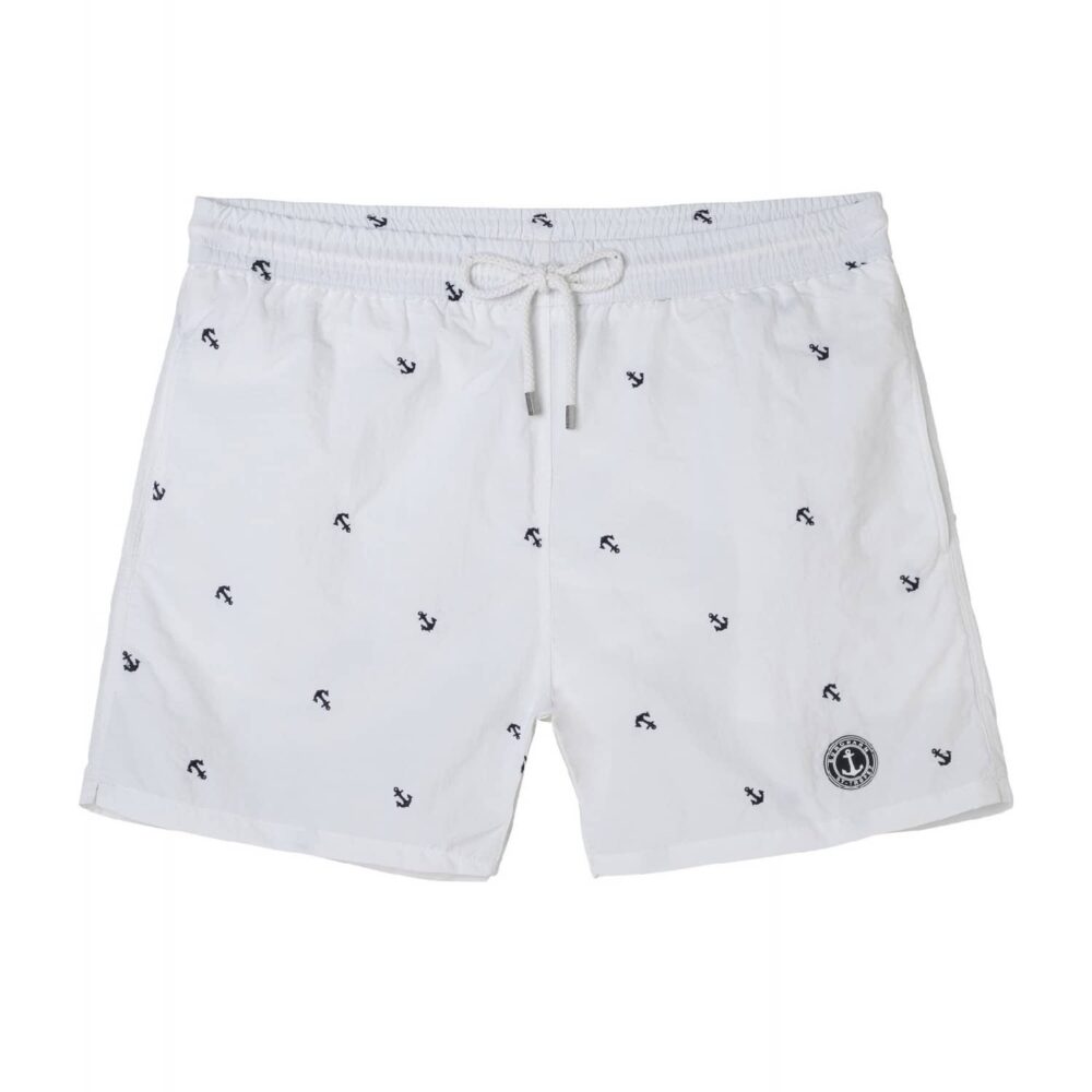 Anchors Embroidered Swim Shorts