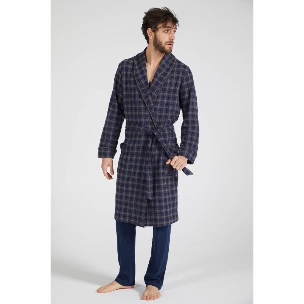 Midi Checkered Robe