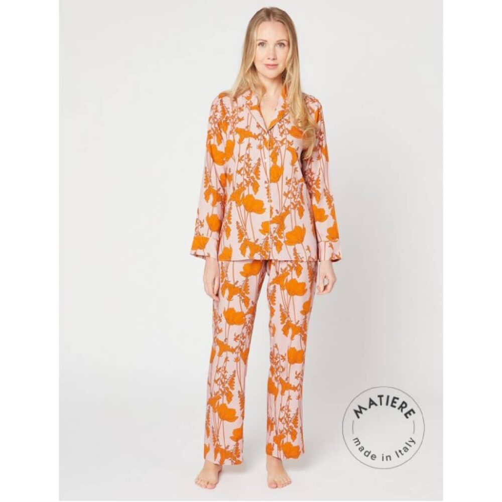 Blush Botton Down Pyjamas