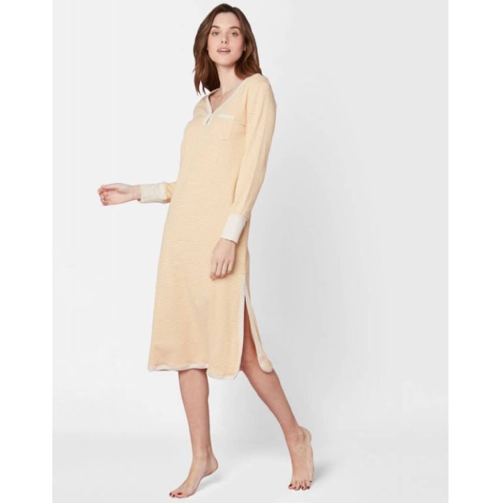 Midi Cotton V Neck Nightdress