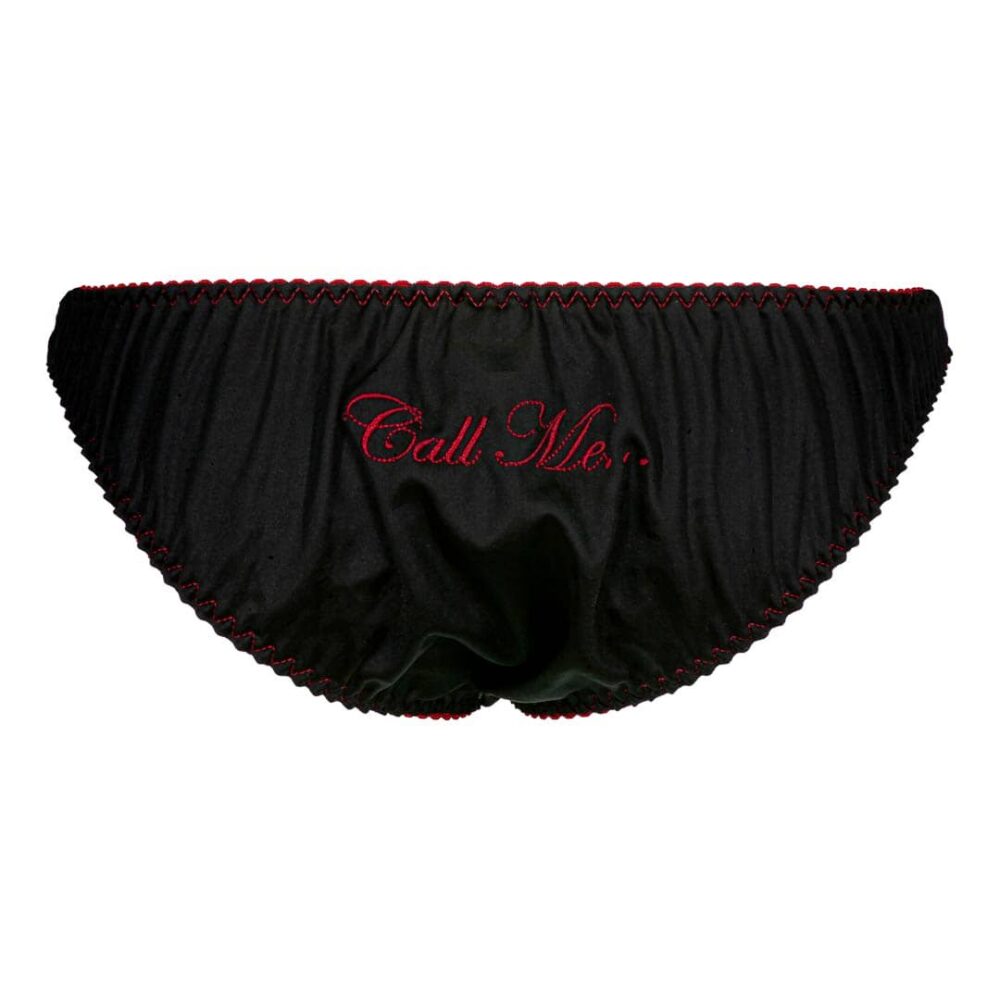 Satin "Call me" Briefs