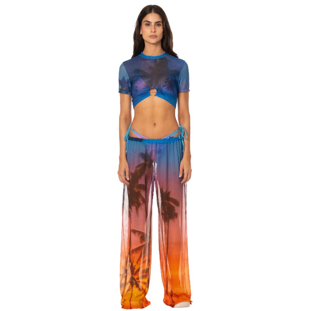 Peach Drift Crop Top & Pant